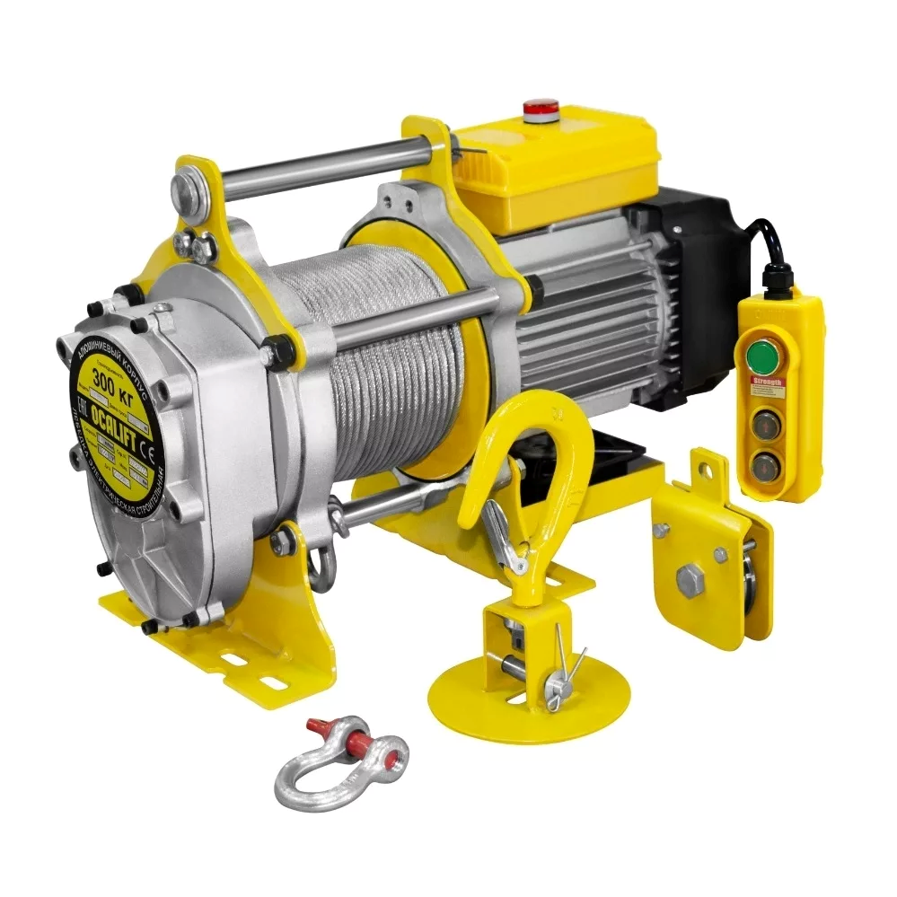 Лебёдка строительная OCALIFT TSA г/п 500/1000кг, 40м, 220в (алюминиевый корпус)